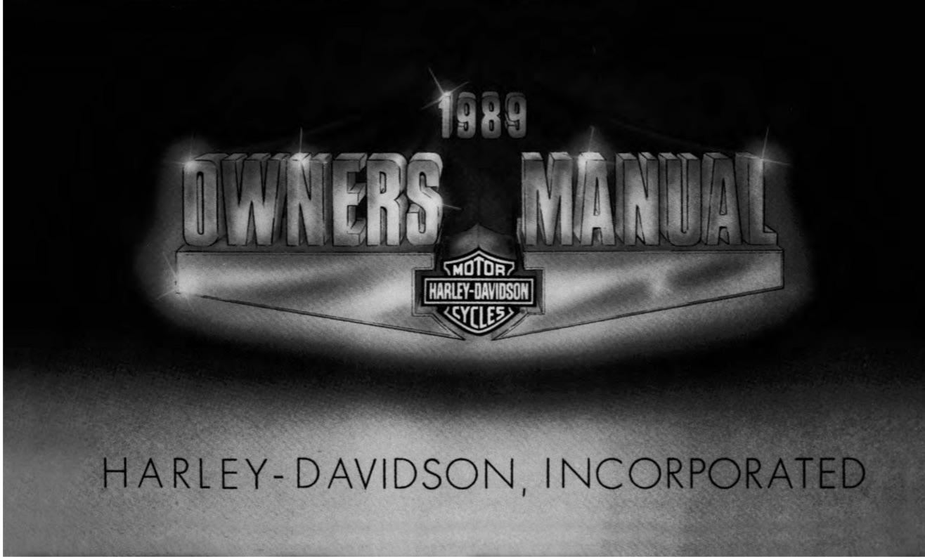 HD Riders Handbooks & Owner's Manuals